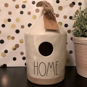 Rae Dunn HOME Burlap Ribbon Bird House